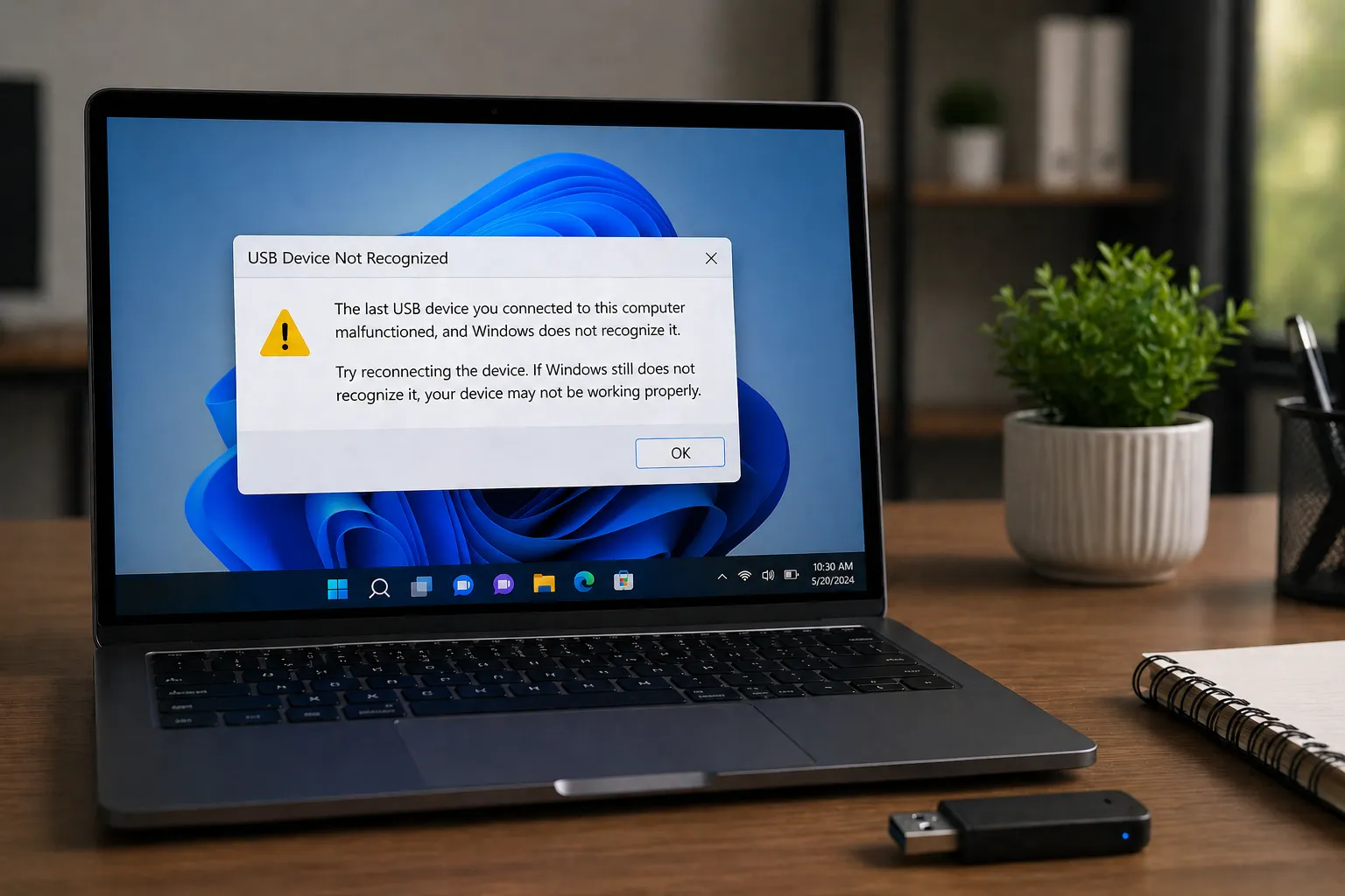 USB drivers and connecting devices